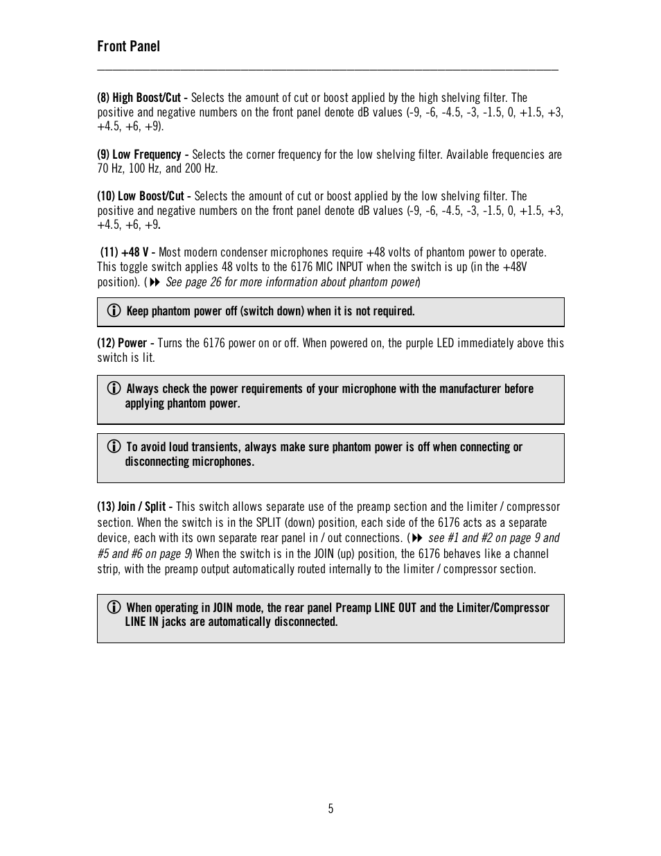 Universal Audio 6176 Channel Strip User Manual | Page 10 / 46