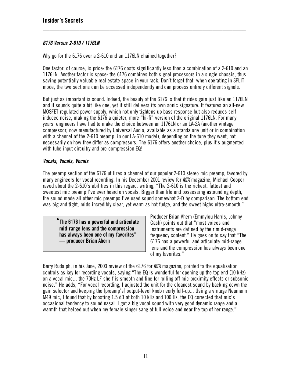 Universal Audio 6176 Channel Strip User Manual | Page 16 / 46