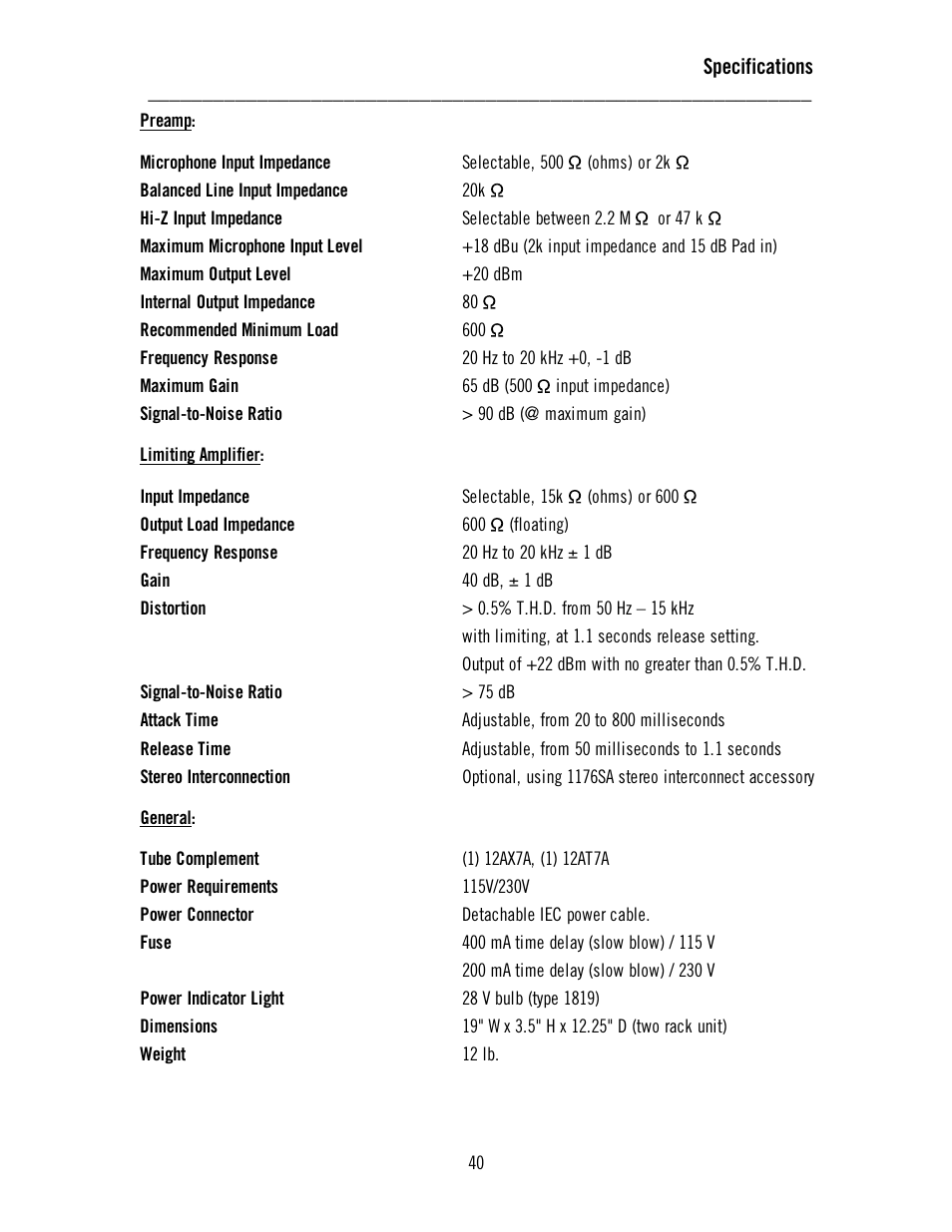 Universal Audio 6176 Channel Strip User Manual | Page 45 / 46