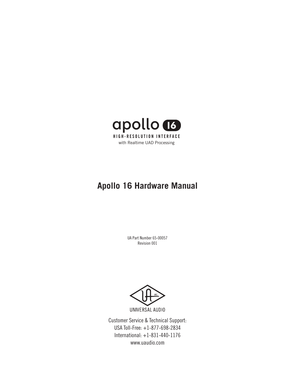 Universal Audio Apollo 16 User Manual | 42 pages