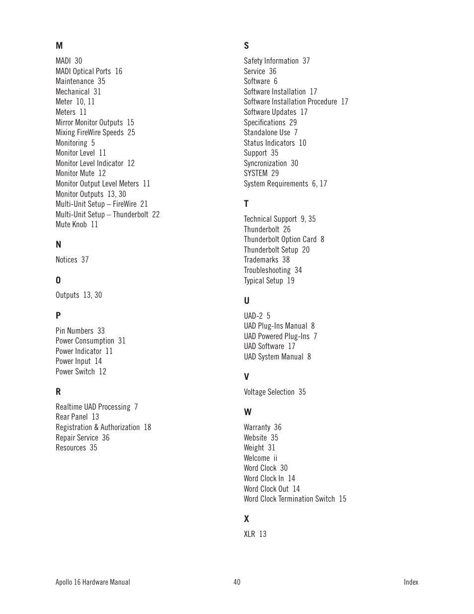 Universal Audio Apollo 16 User Manual | Page 40 / 42