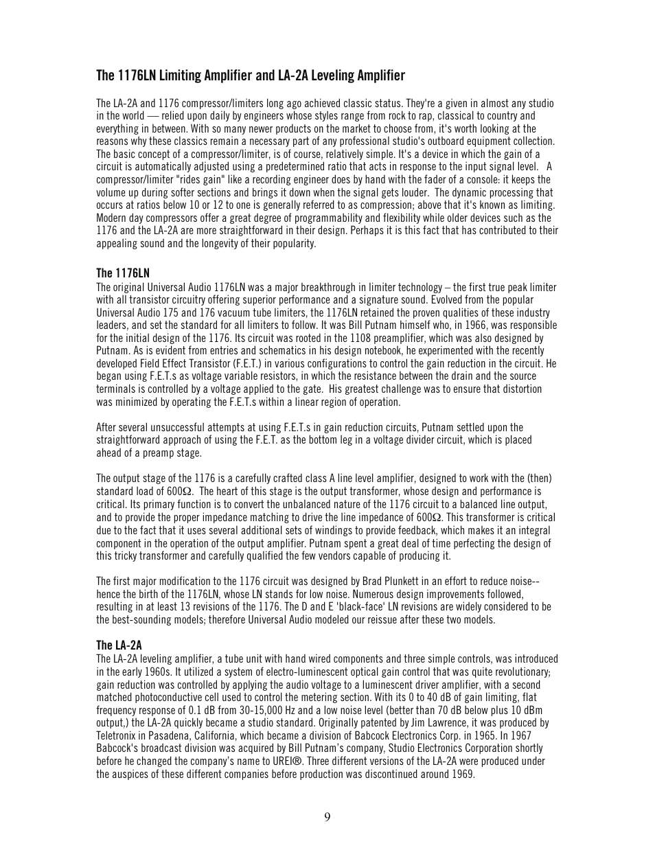 Universal Audio 2-610 Dual Channel User Manual | Page 14 / 15