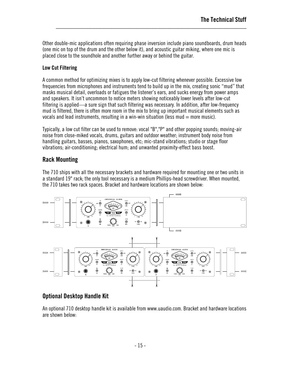 Universal Audio 710 Twin-Finity User Manual | Page 19 / 27