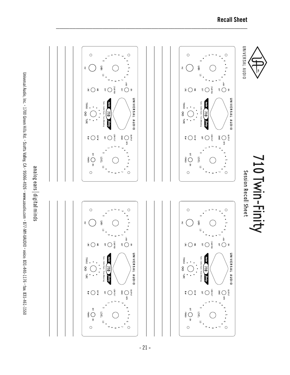 Universal Audio 710 Twin-Finity User Manual | Page 25 / 27