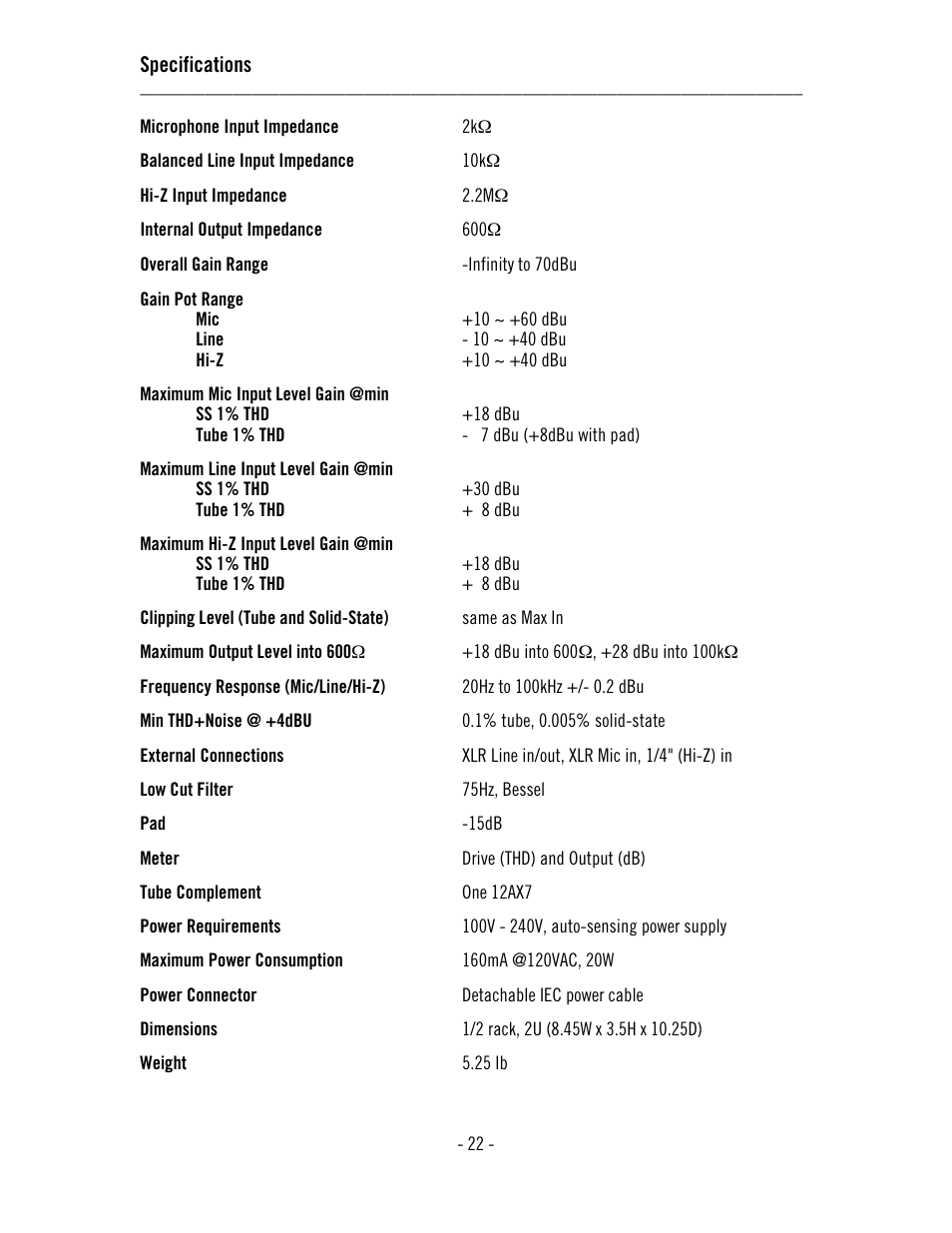 Universal Audio 710 Twin-Finity User Manual | Page 26 / 27