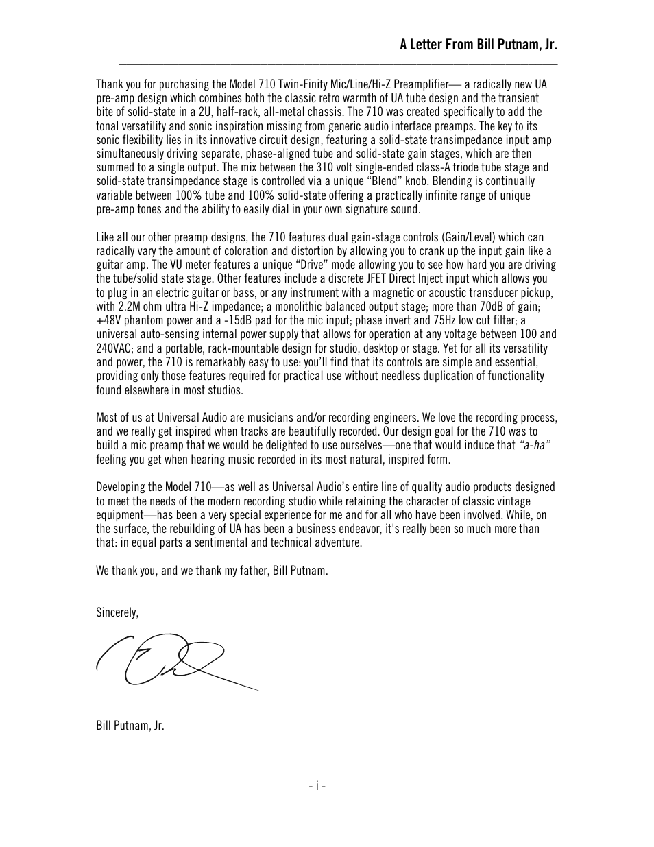 Universal Audio 710 Twin-Finity User Manual | Page 3 / 27