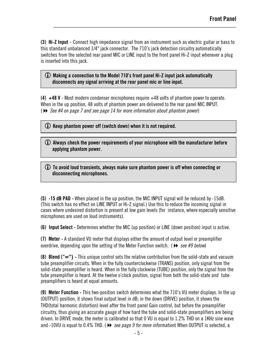 Universal Audio 710 Twin-Finity User Manual | Page 9 / 27
