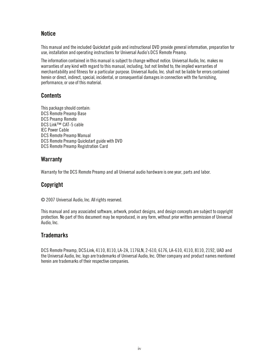 Universal Audio DCS-RP Manual User Manual | Page 4 / 19