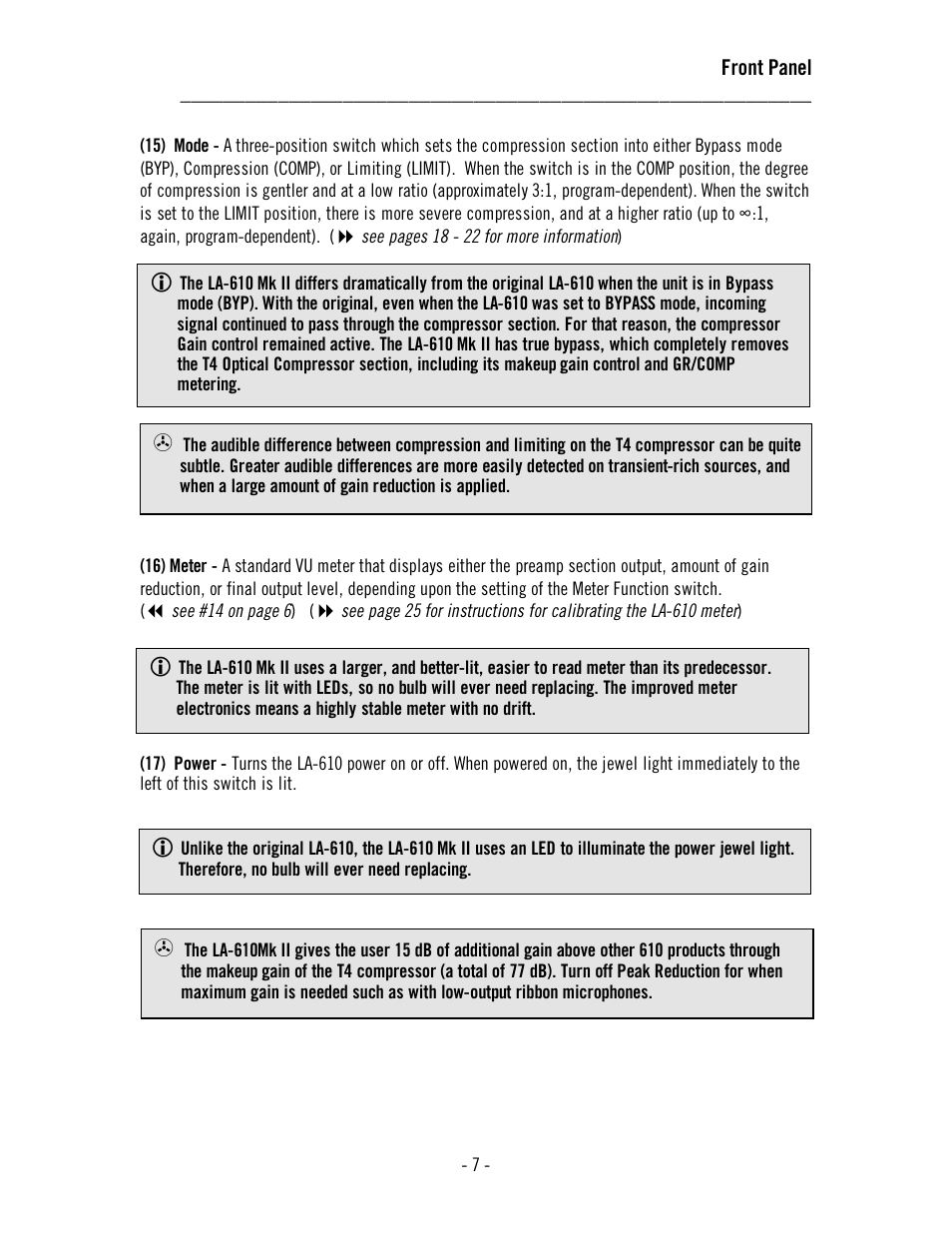 Universal Audio LA-610 Mk II User Manual | Page 11 / 37