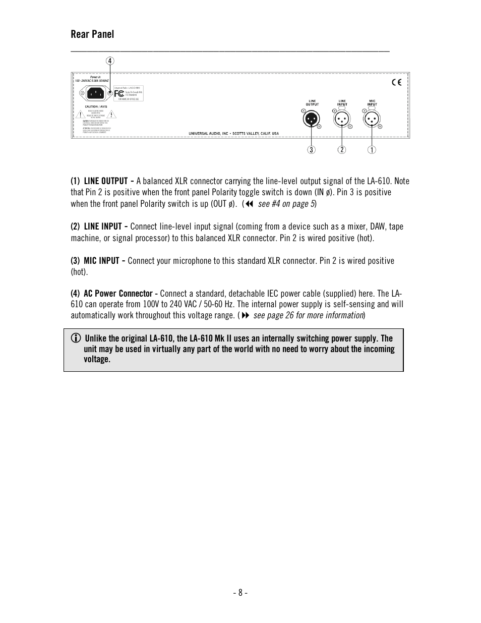 Universal Audio LA-610 Mk II User Manual | Page 12 / 37