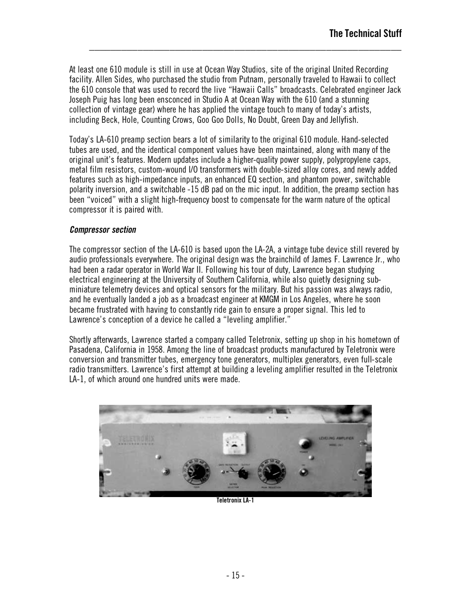 Universal Audio LA-610 Mk II User Manual | Page 19 / 37