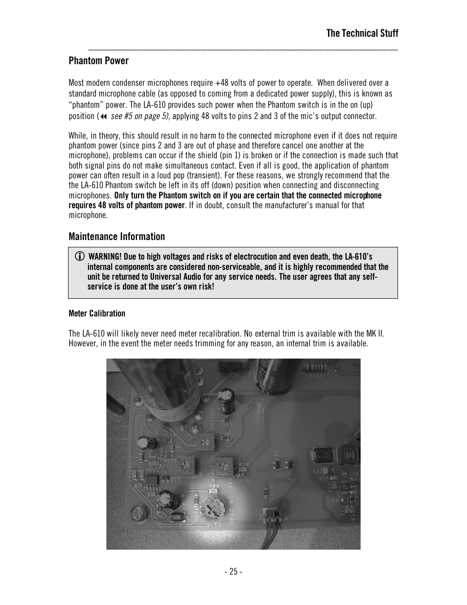 Universal Audio LA-610 Mk II User Manual | Page 29 / 37