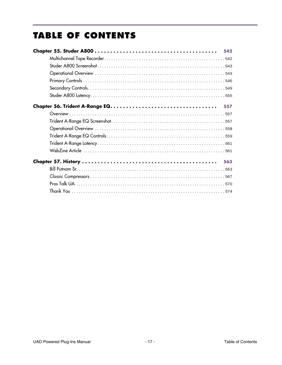 Universal Audio UAD POWERED PLUG-INS ver.6.1 User Manual | Page 17 / 585