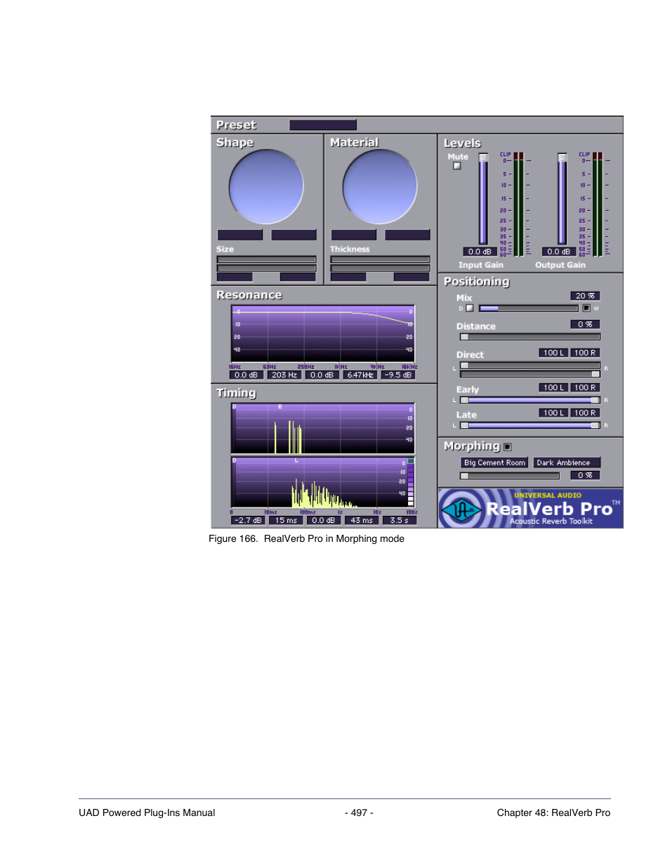 When in morphing mode, Non user-adjustable con | Universal Audio UAD POWERED PLUG-INS ver.6.1 User Manual | Page 497 / 585