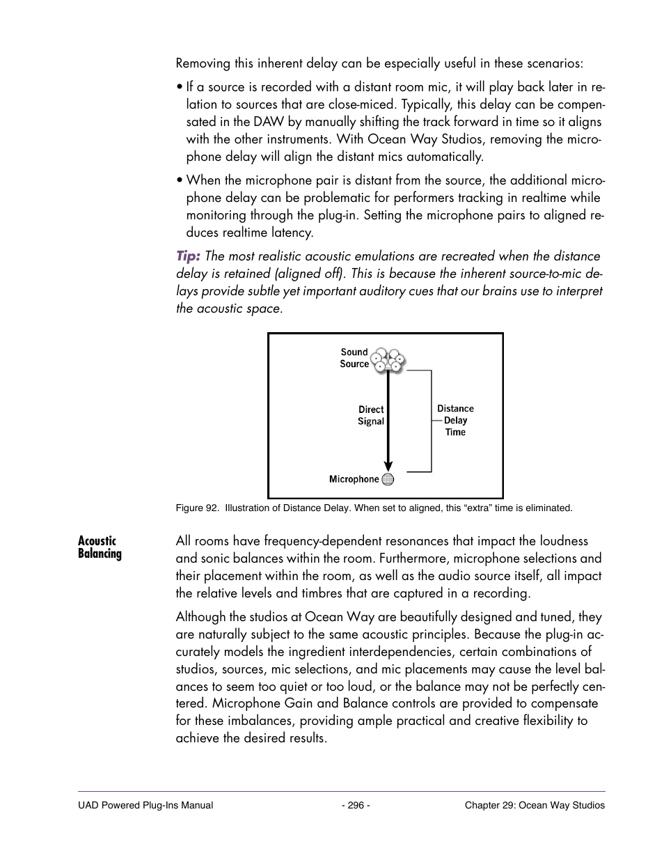 Acoustic balancing, Figure 92 | Universal Audio UAD Plug-Ins ver.7.4.2 User Manual | Page 296 / 508