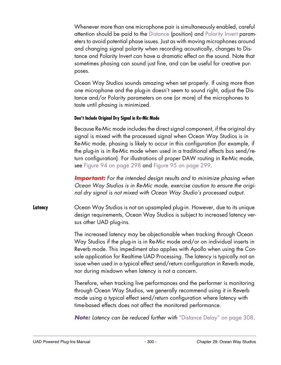 Latency | Universal Audio UAD Plug-Ins ver.7.4.2 User Manual | Page 300 / 508