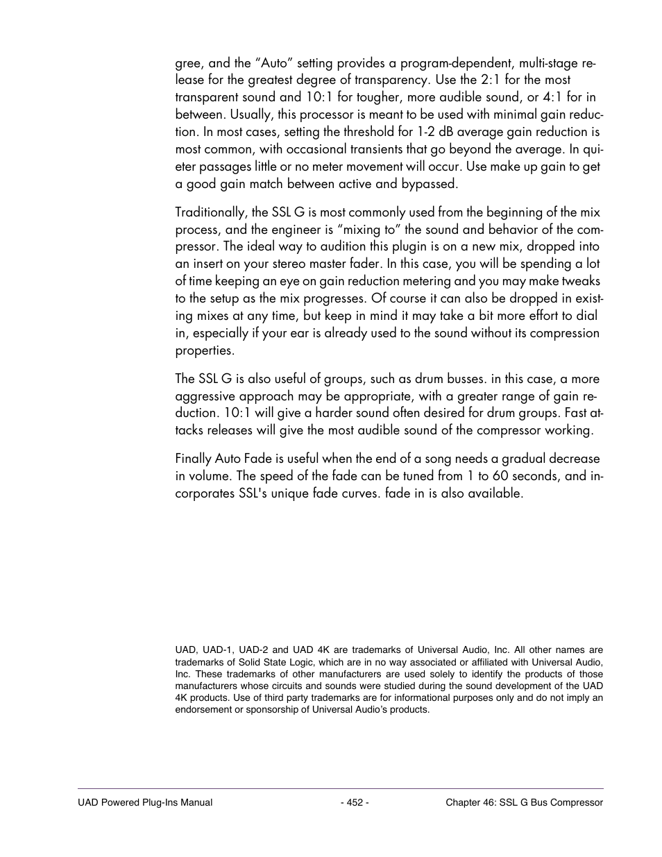 Universal Audio UAD Plug-Ins ver.7.4.2 User Manual | Page 452 / 508