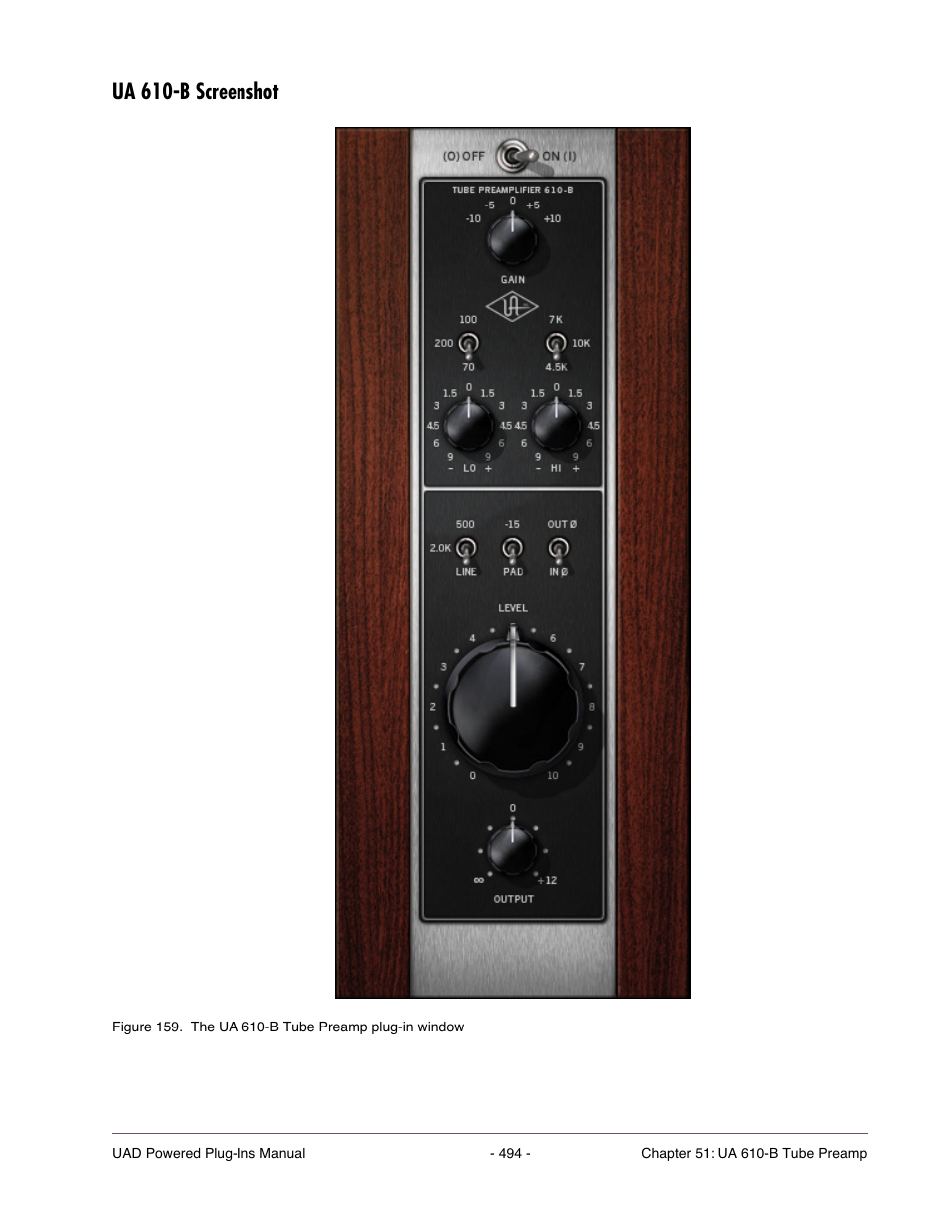 Ua 610-b screenshot | Universal Audio UAD Plug-Ins ver.7.4.2 User Manual | Page 494 / 508