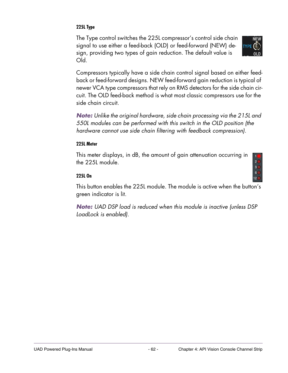 Universal Audio UAD Plug-Ins ver.7.4.2 User Manual | Page 62 / 508
