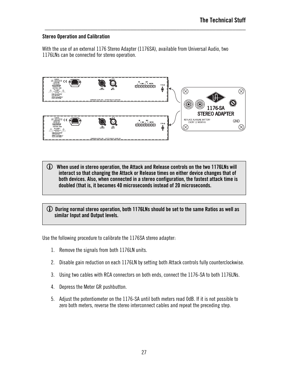 Universal Audio 1176LN Solid-State User Manual | Page 27 / 39