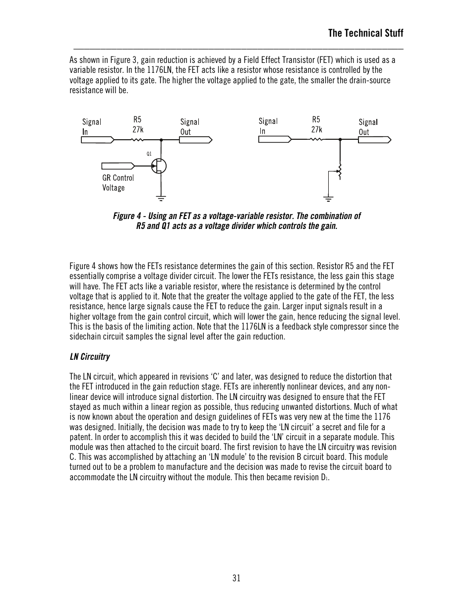 The technical stuff | Universal Audio 1176LN Solid-State User Manual | Page 31 / 39