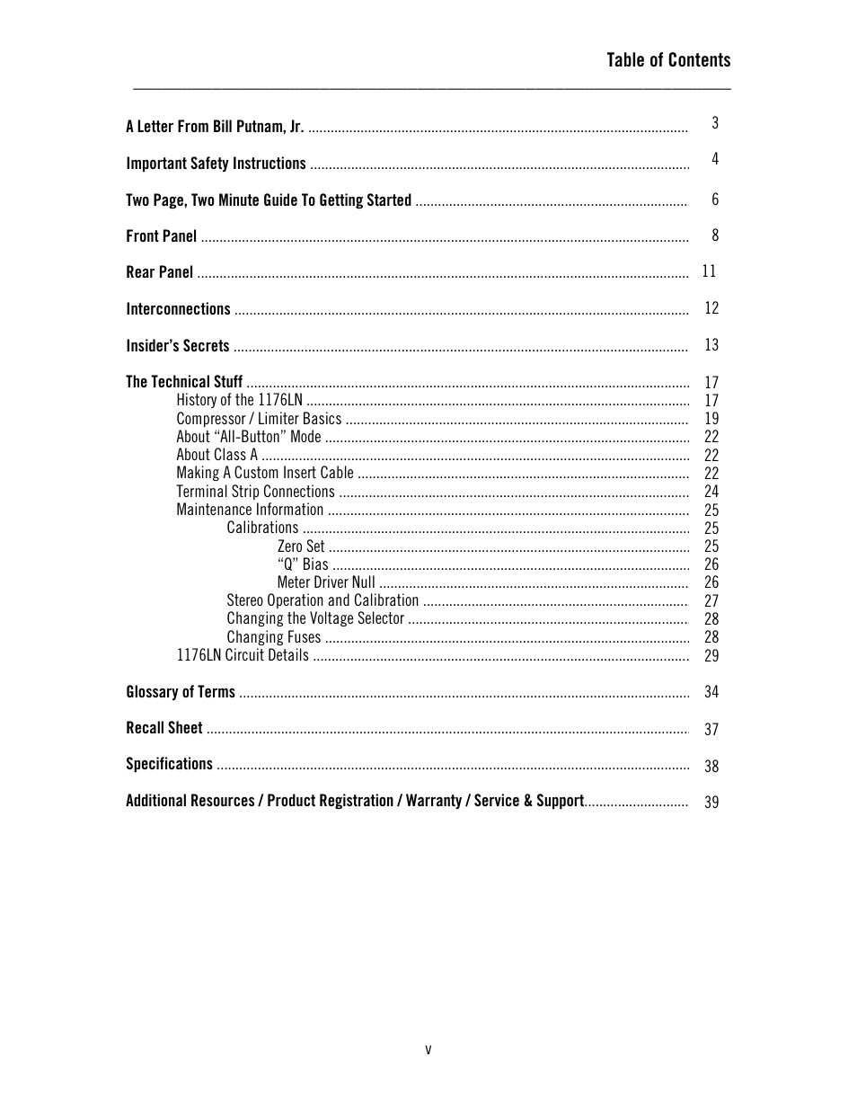 Universal Audio 1176LN Solid-State User Manual | Page 5 / 39