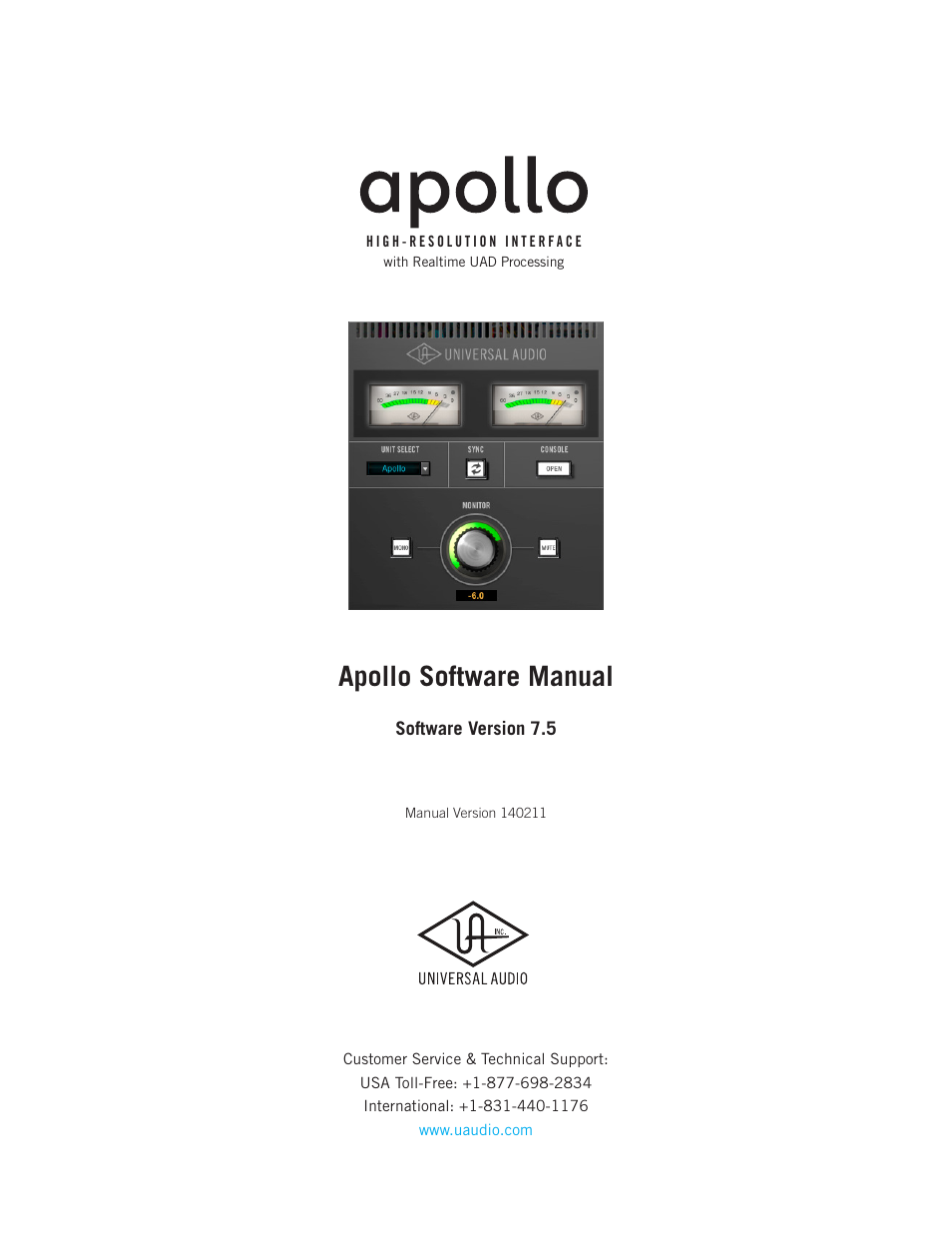 Universal Audio Apollo Software User Manual | 151 pages
