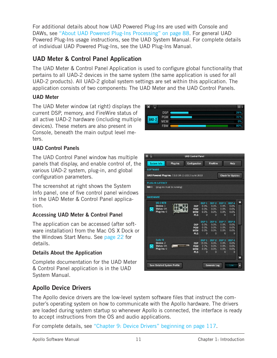 Universal Audio Apollo Software User Manual | Page 11 / 151