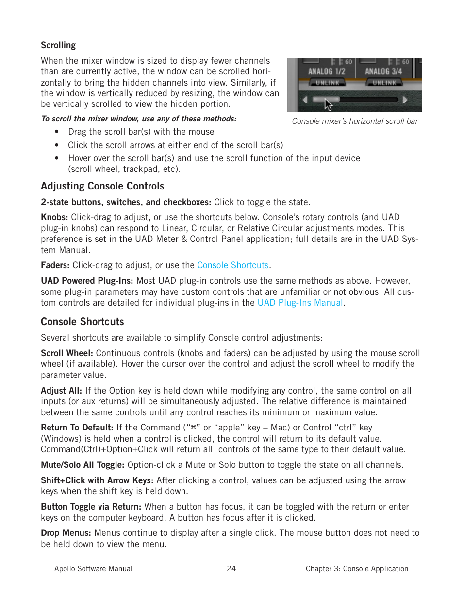 Universal Audio Apollo Software User Manual | Page 24 / 151