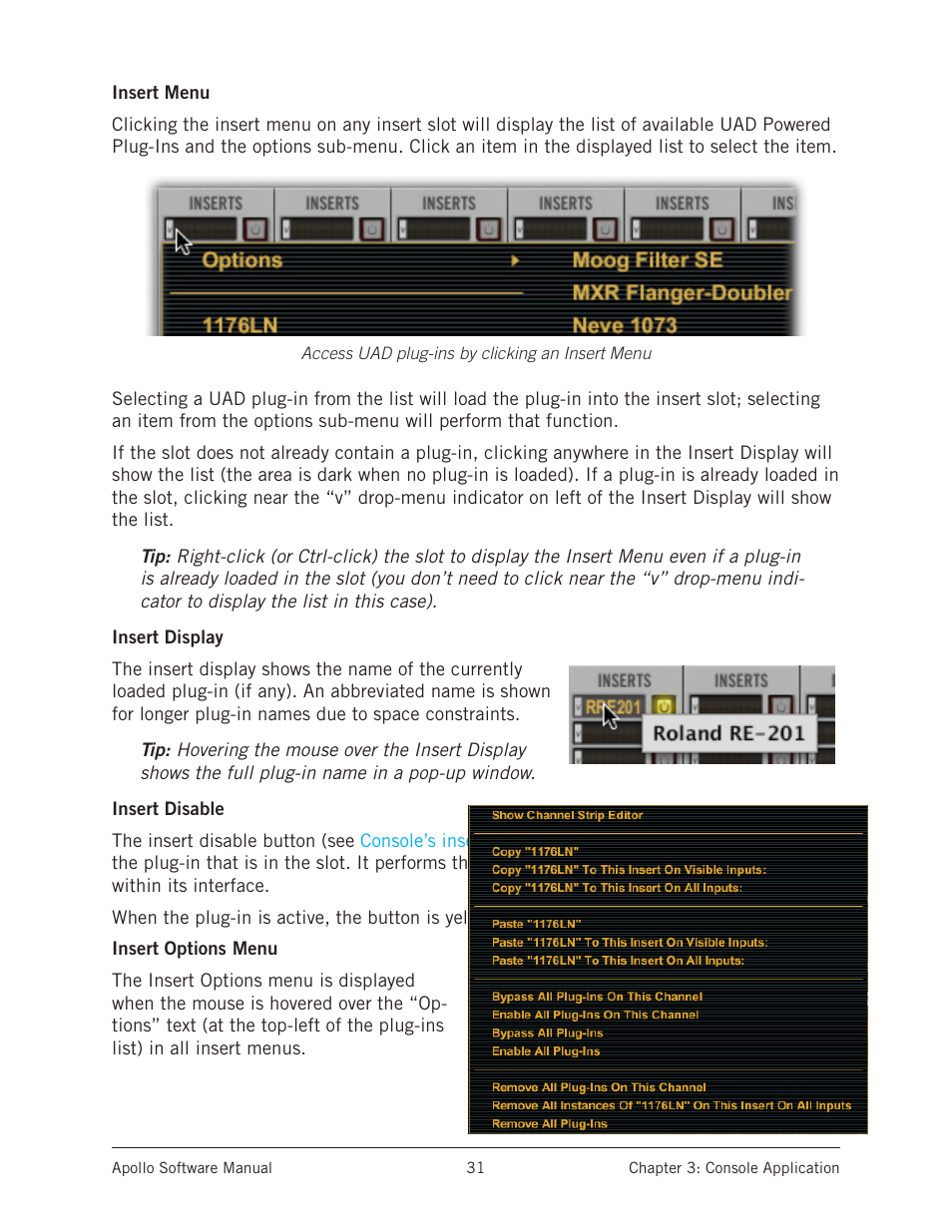 Universal Audio Apollo Software User Manual | Page 31 / 151