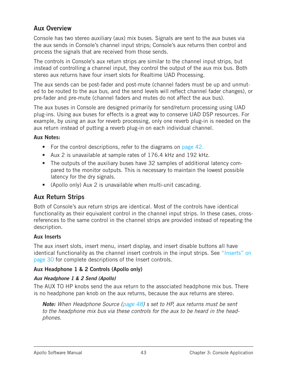 Universal Audio Apollo Software User Manual | Page 43 / 151