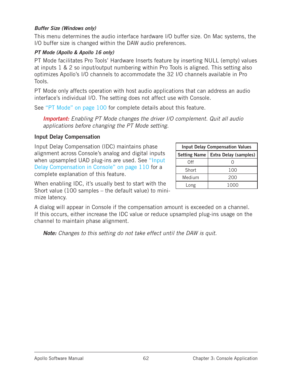Universal Audio Apollo Software User Manual | Page 62 / 151