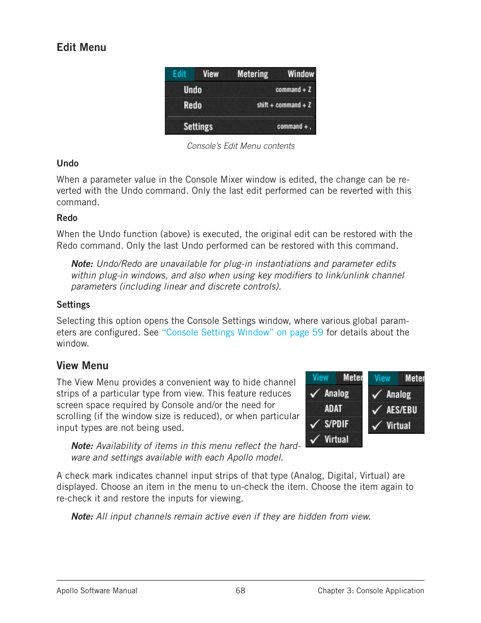 Universal Audio Apollo Software User Manual | Page 68 / 151