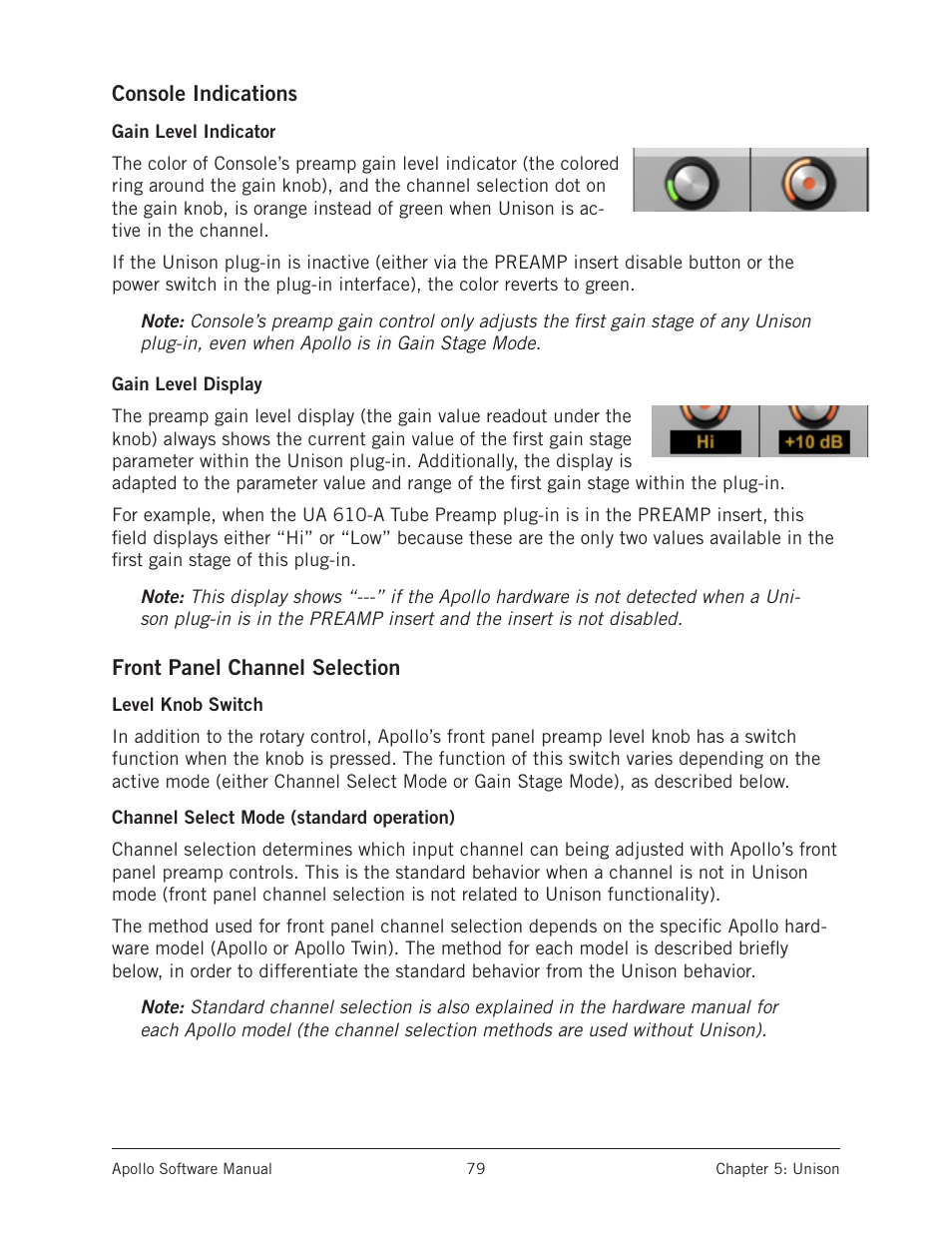 Universal Audio Apollo Software User Manual | Page 79 / 151