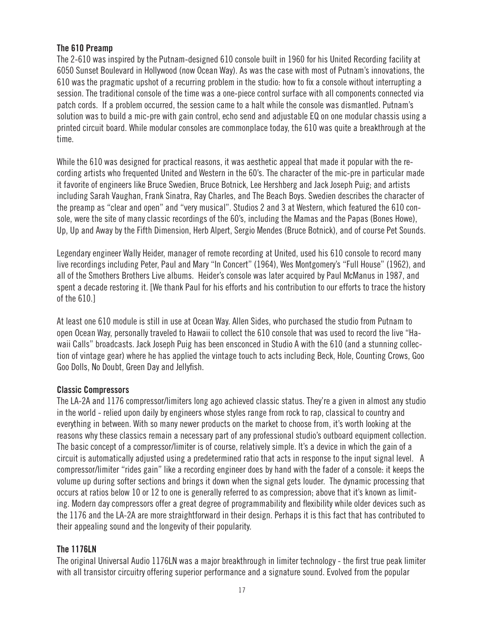 Universal Audio LA-3A User Manual | Page 20 / 22