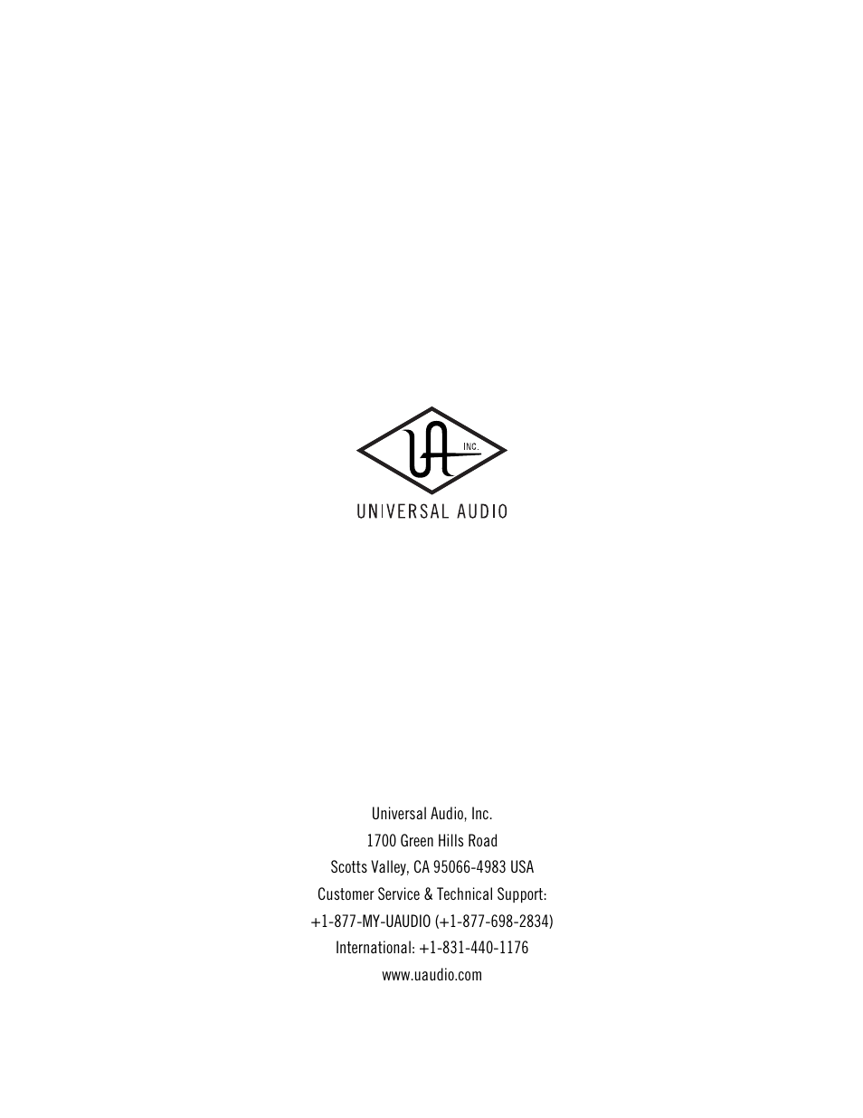Universal Audio Apollo User Manual | Page 40 / 40