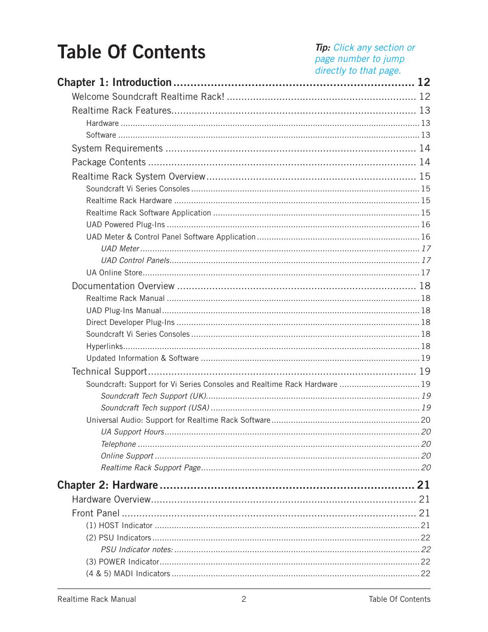 Universal Audio Realtime Rack User Manual | Page 2 / 155
