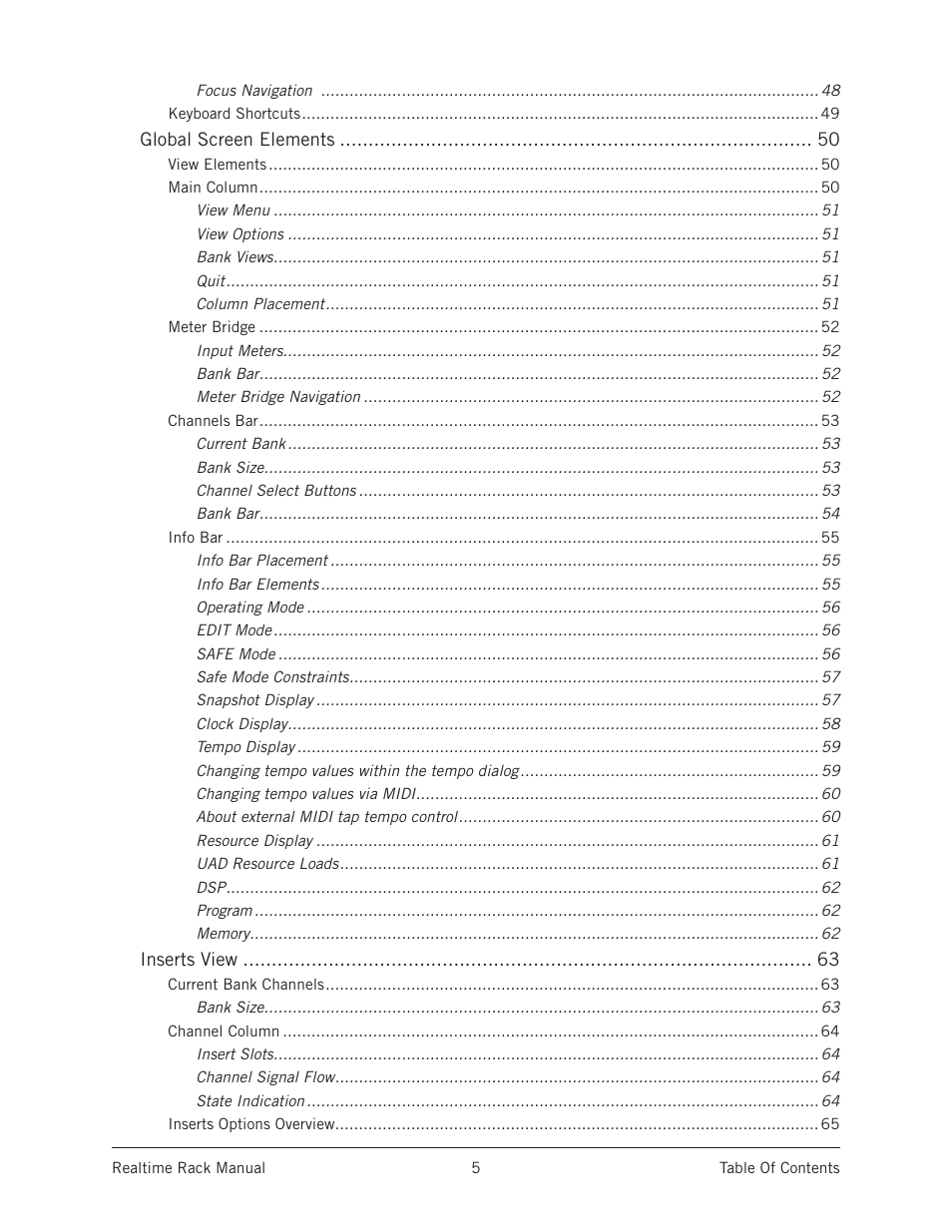 Universal Audio Realtime Rack User Manual | Page 5 / 155