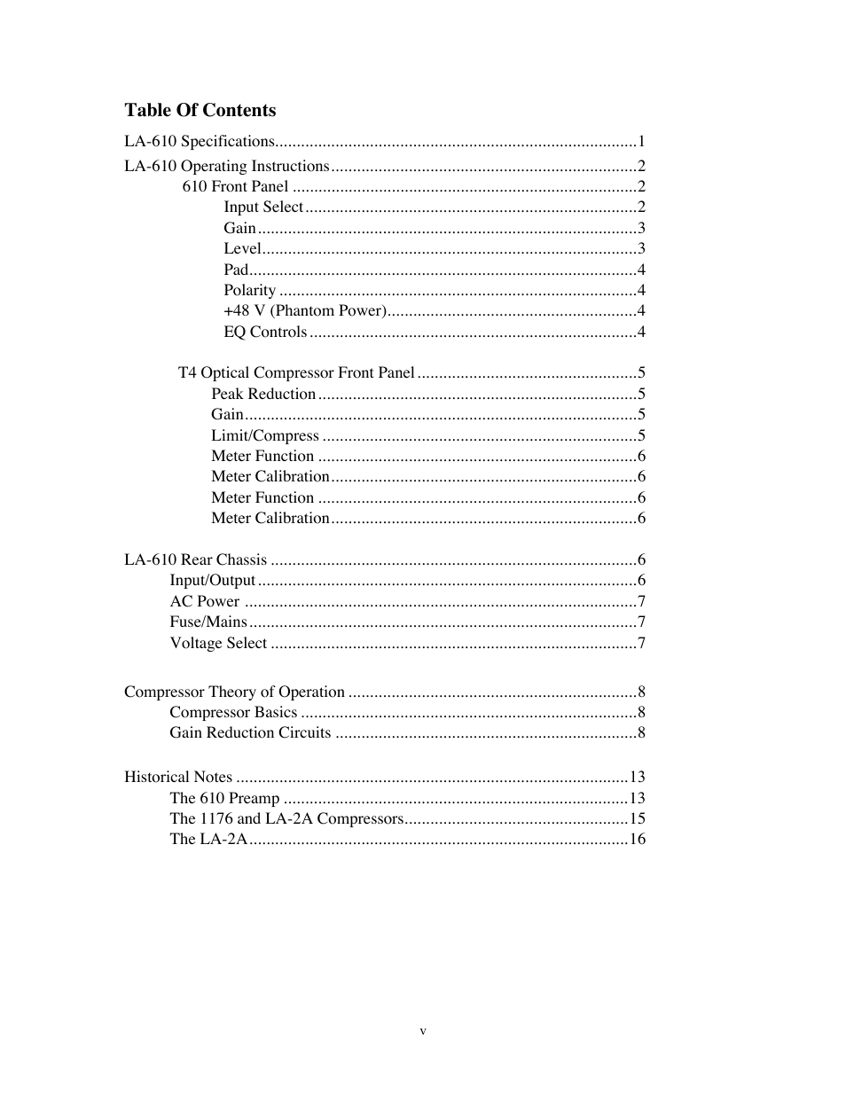 Universal Audio LA-610 Channel Strip User Manual | Page 5 / 20