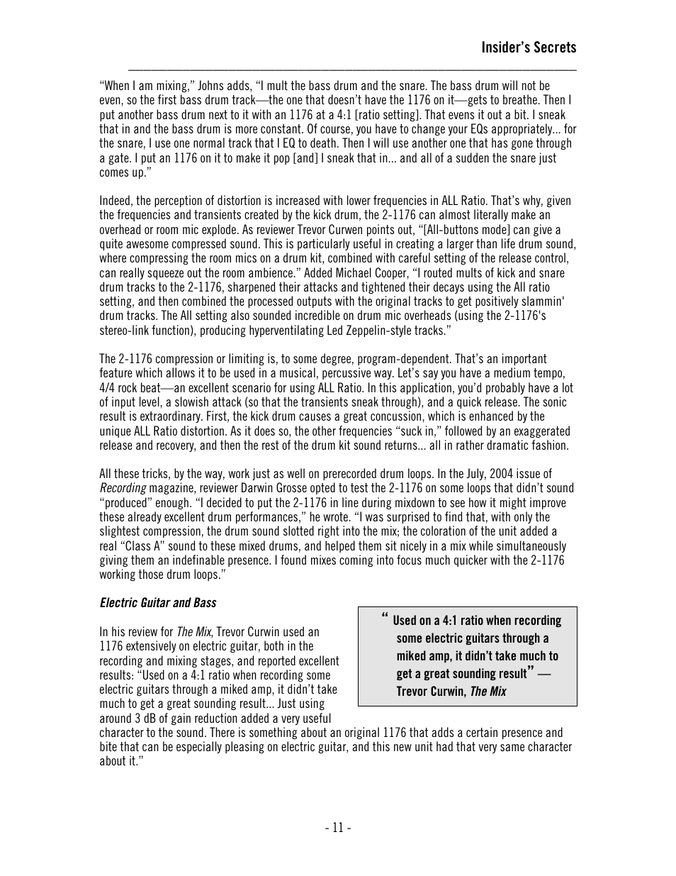 Universal Audio 2-1176 Dual 1176LN User Manual | Page 15 / 39