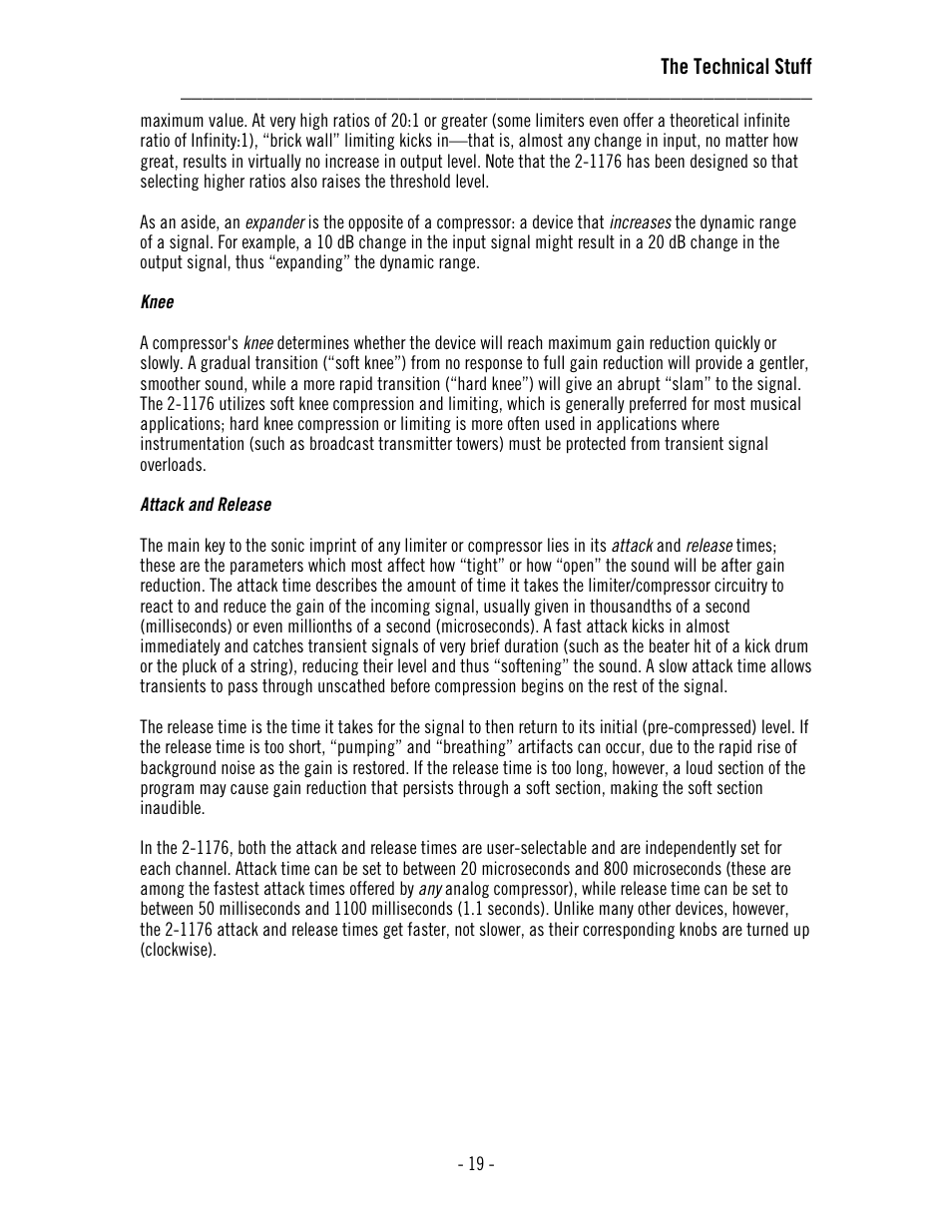 Universal Audio 2-1176 Dual 1176LN User Manual | Page 23 / 39