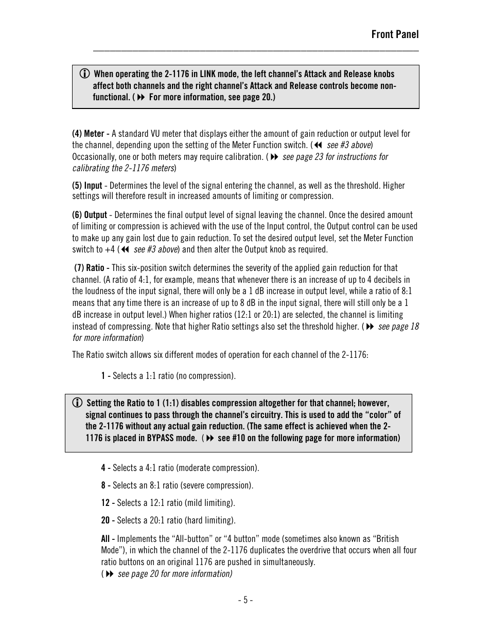 Universal Audio 2-1176 Dual 1176LN User Manual | Page 9 / 39