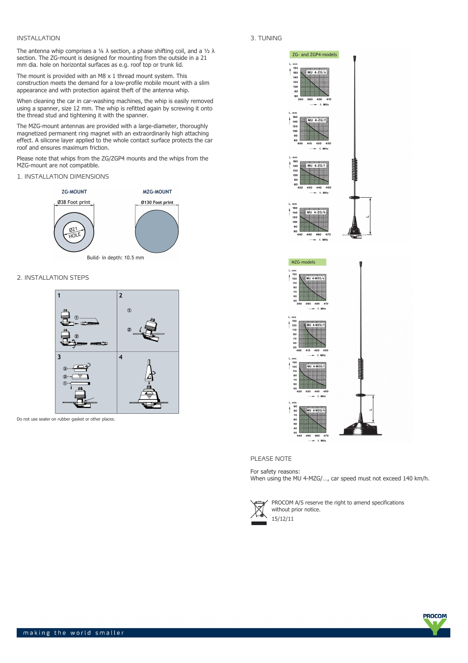 Procom MU 4-zg-... User Manual | Page 2 / 2