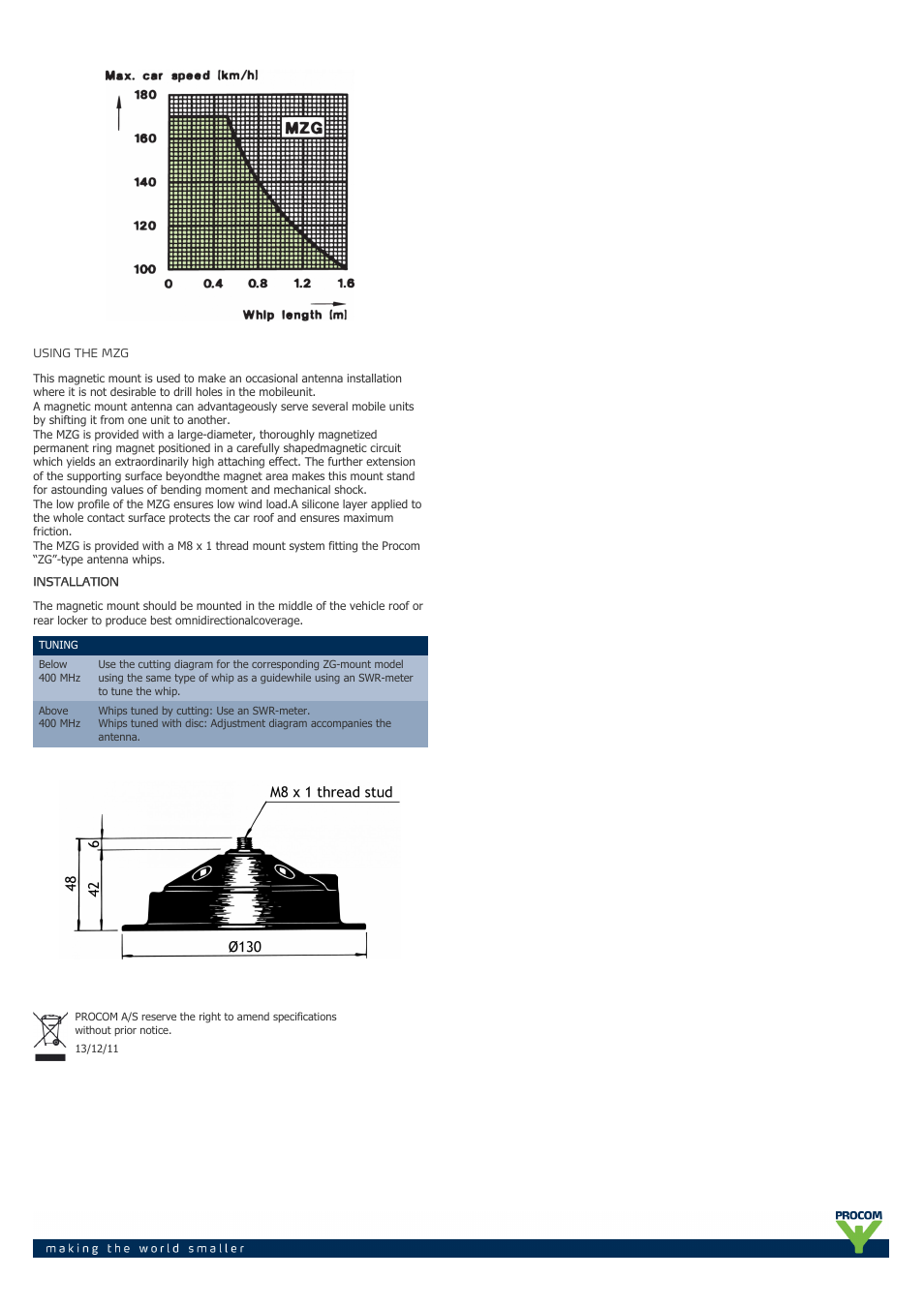 Procom MZG User Manual | Page 2 / 2