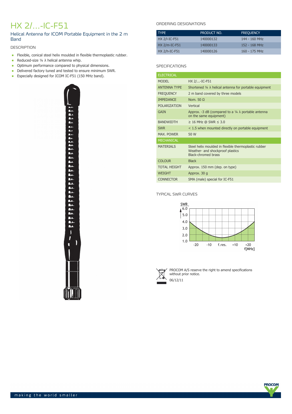 Procom HX 2-...-ic-f51 User Manual | 1 page