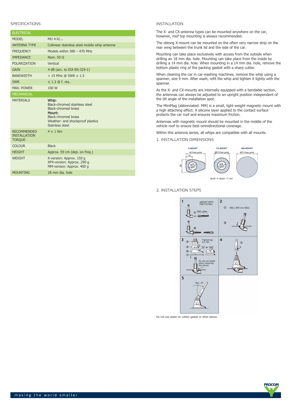 Procom MU 4-x-... User Manual | Page 2 / 3