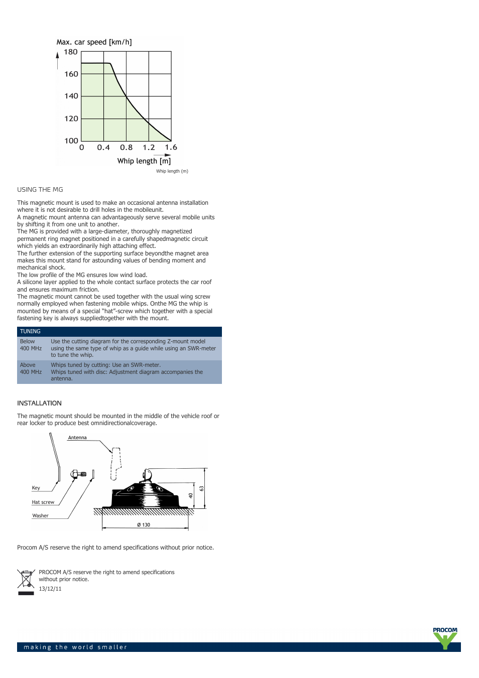 Procom MG User Manual | Page 2 / 2