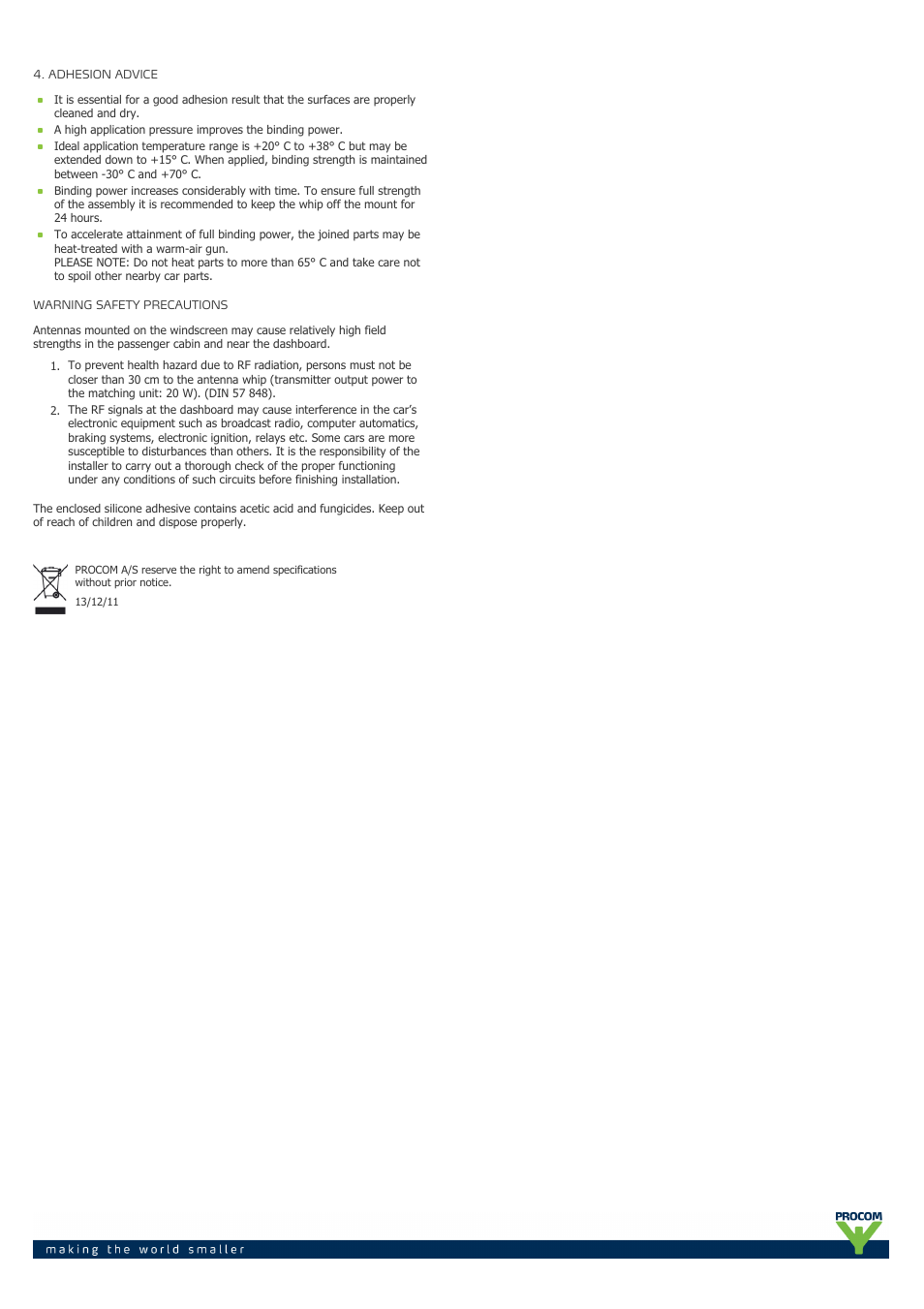 Procom GF RK-900 User Manual | Page 2 / 2