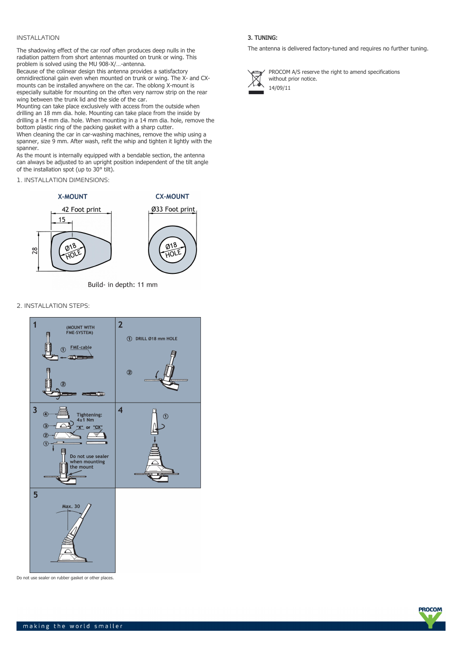 Procom MU 908-x-... User Manual | Page 2 / 2