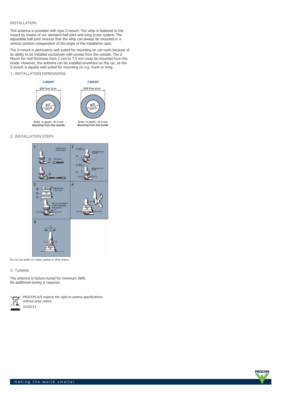 Procom HX 27-KZ User Manual | Page 2 / 2